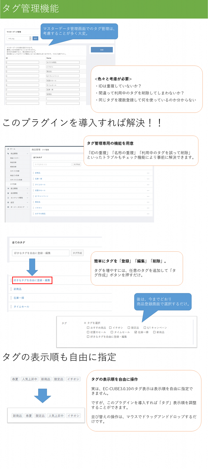 商品タグ機能拡張プラグイン