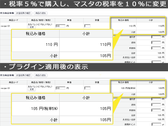 税率変更対応プラグイン